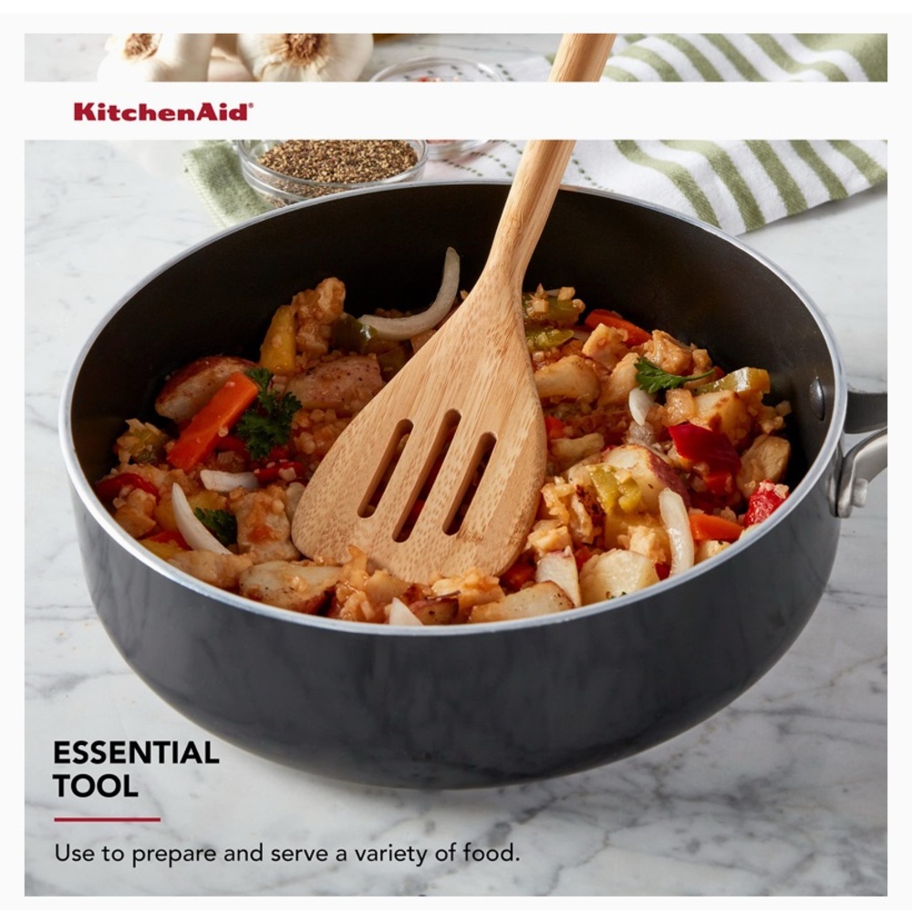 KitchenAid Bamboo Slotted Turner